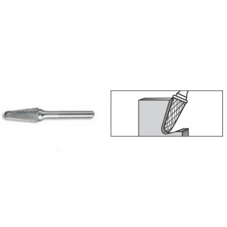 Dental Burs 14° Taper Radius End